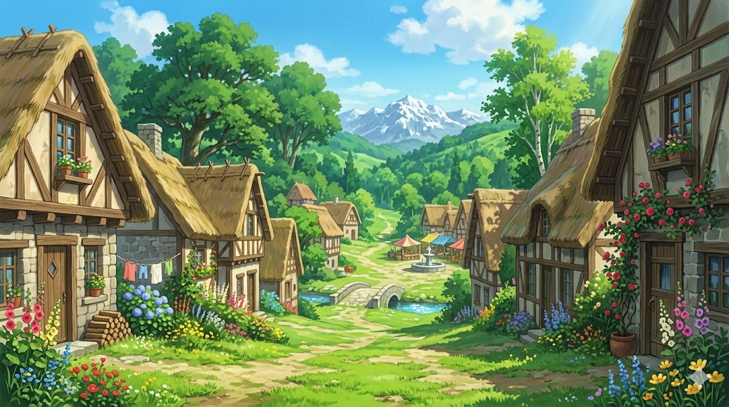 Village Background Desktop