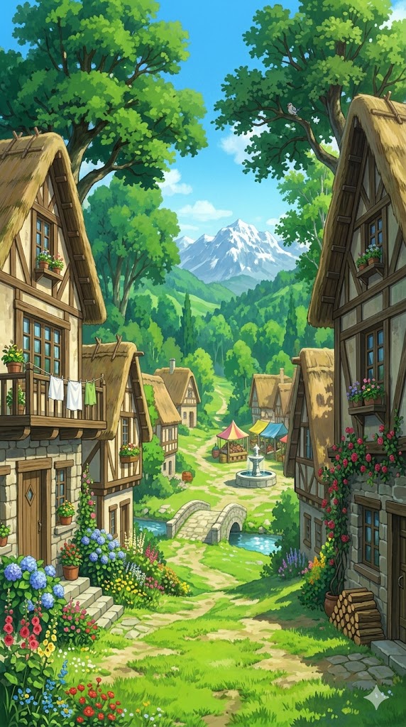 Village Background Mobile